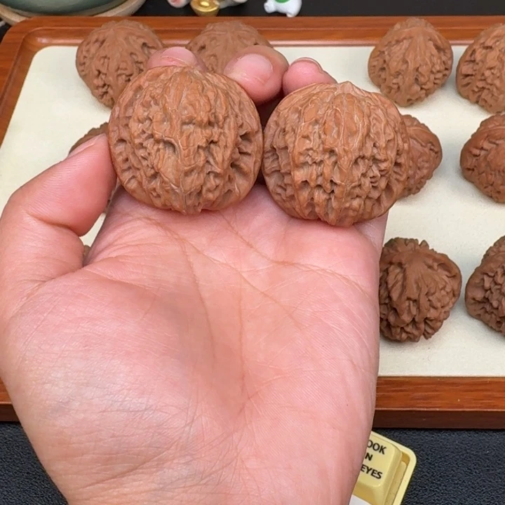 文玩核桃把件全品磨盘39