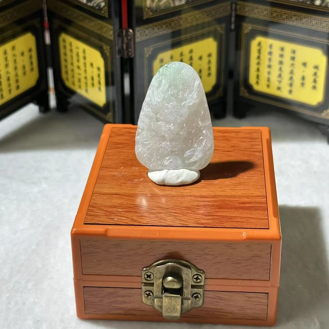 1919-天然翡翠-飘色龙牌