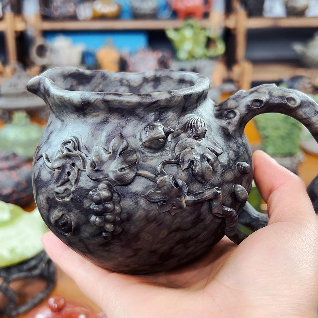 福利茶空间天然石料米粒石祥*