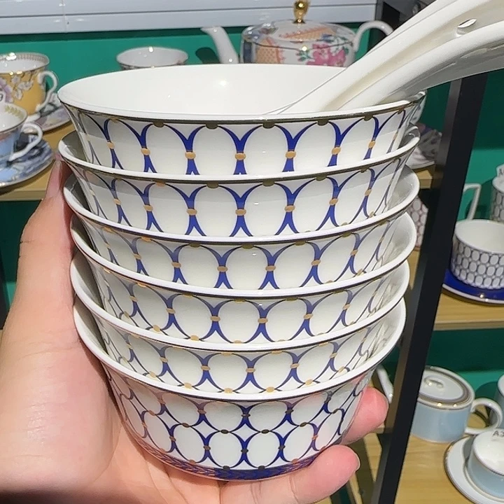 瓷片六碗六勺碗勺