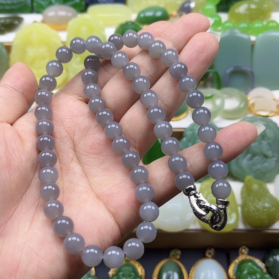 和田玉未镶嵌项链卡8