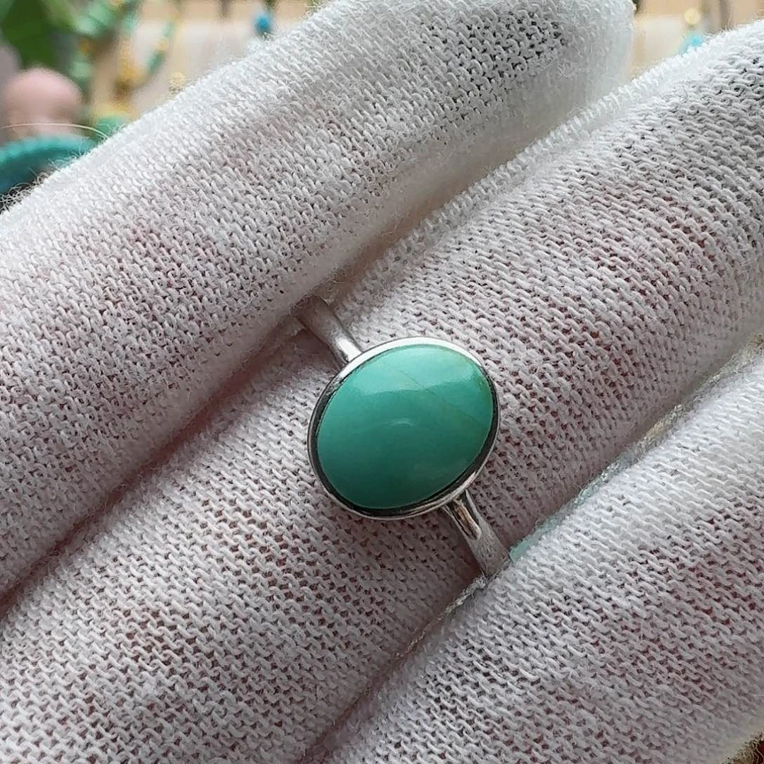 绿松石珠宝奇石银S925镶嵌