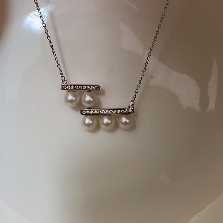 淡水珍珠吊坠(赠链)银S925镶嵌