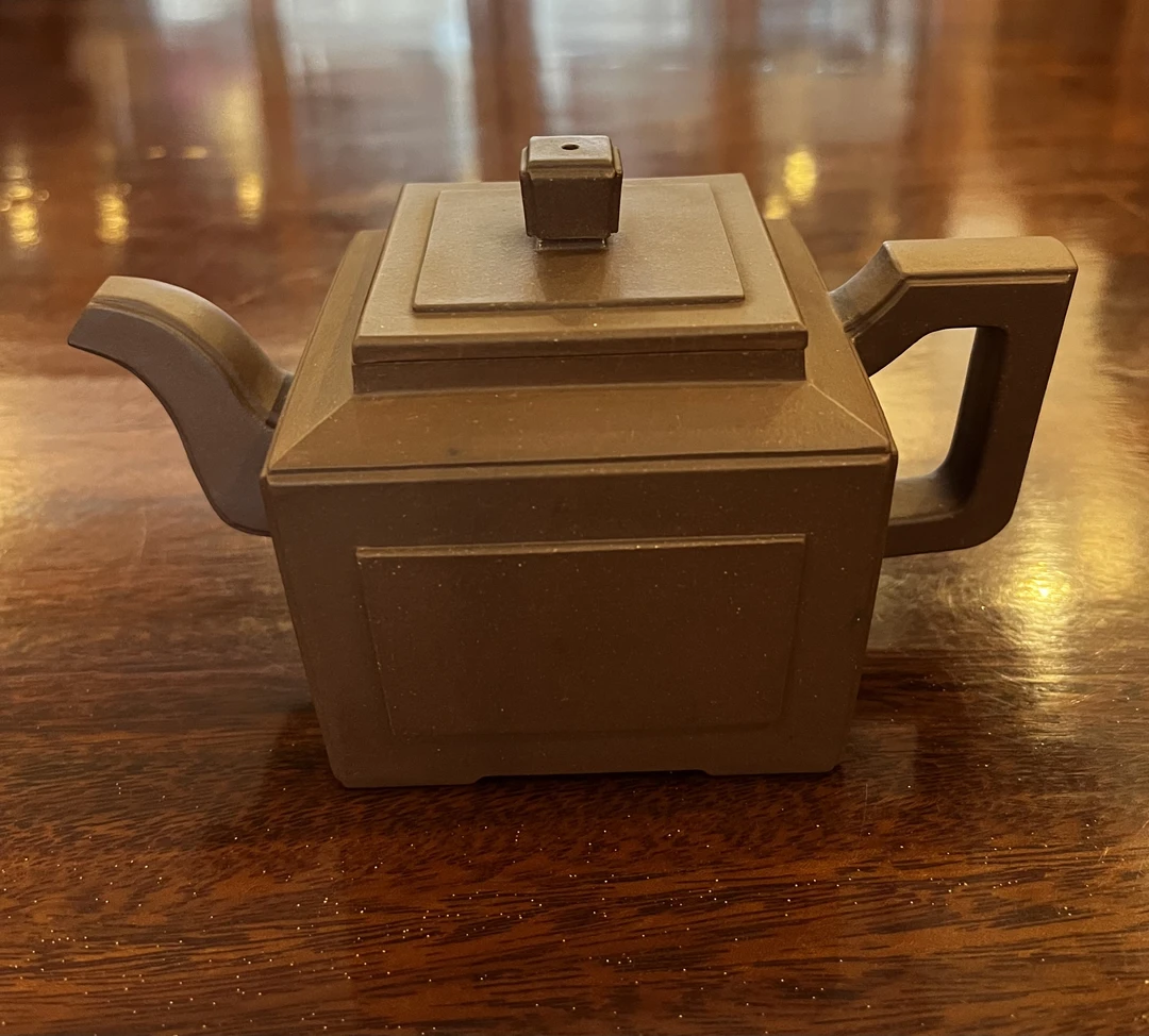 四方壶  紫泥  容量320cc左右  方器   手工紫砂壶精器