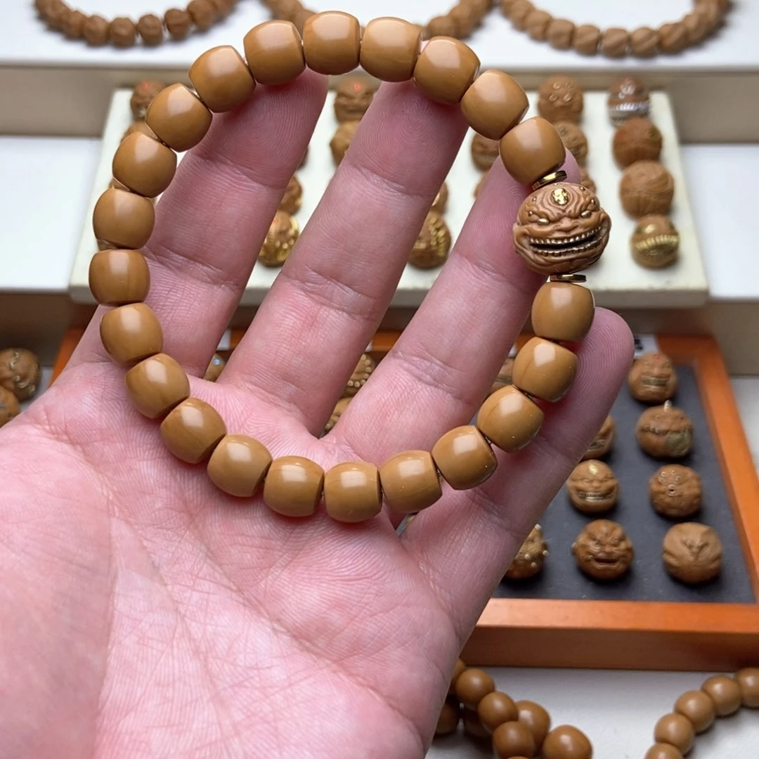 手串文玩核桃猴头核桃全品直切手串➕六目骷髅恶僧单颗