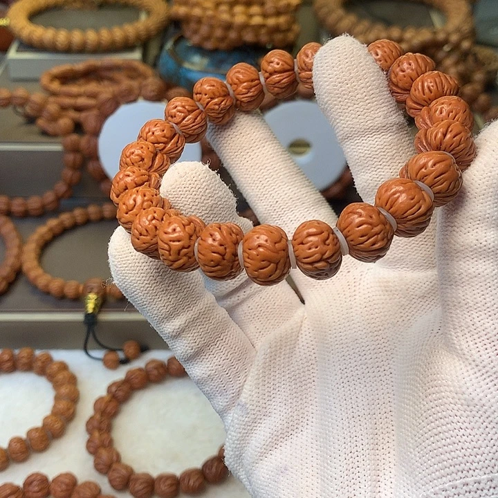 小***大手串桃核秦岭龙纹