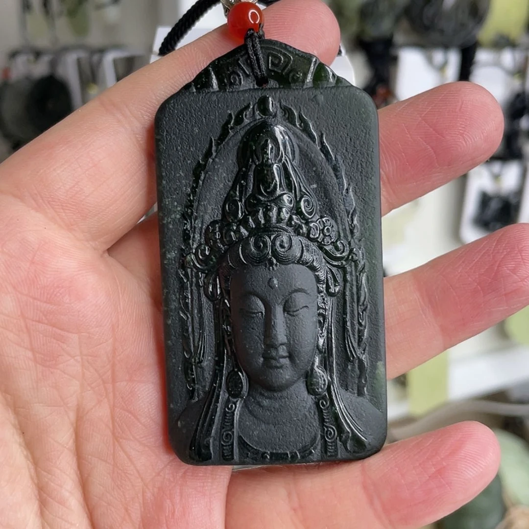 【闪购商品】岫玉颈饰未镶嵌空**空观音