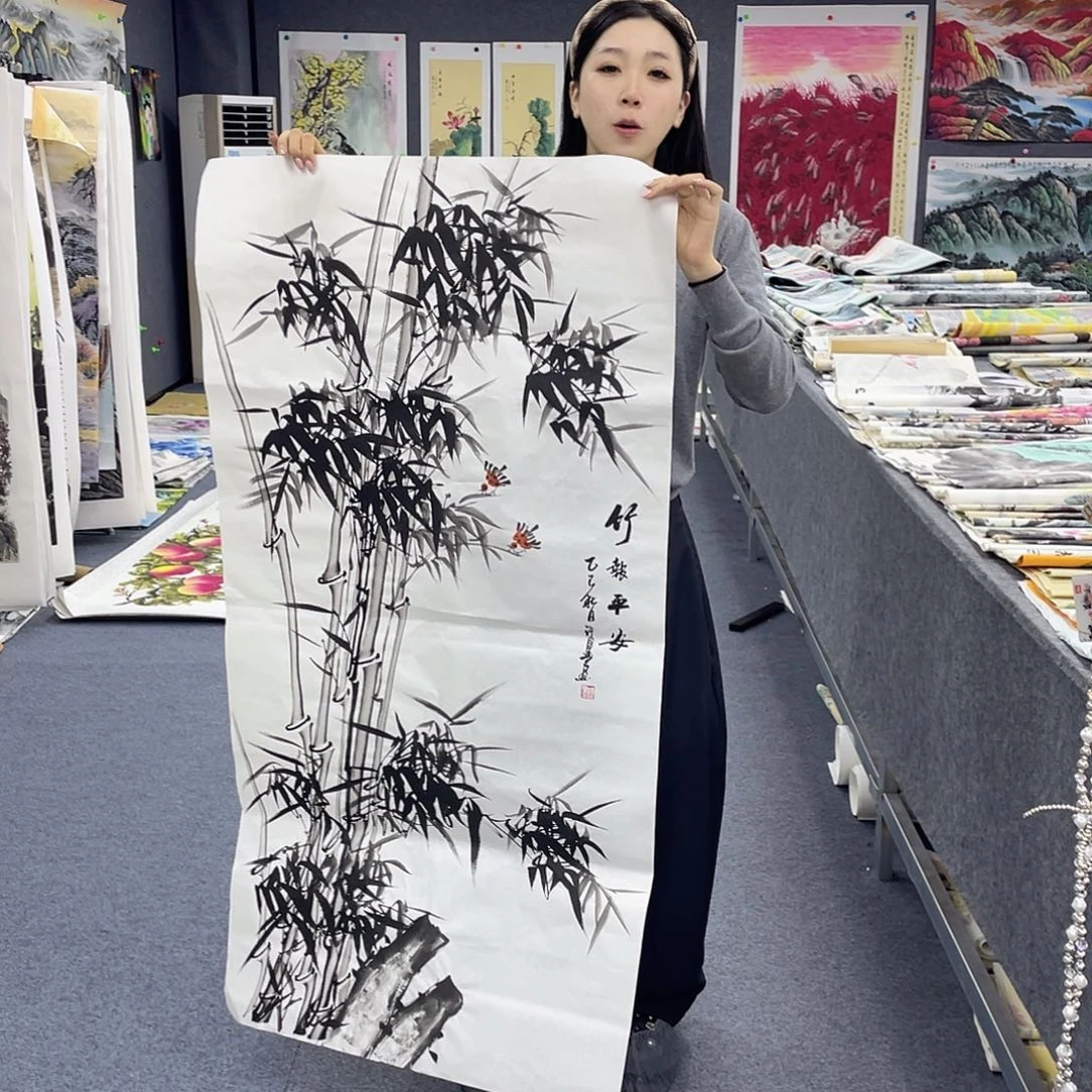 国画作品小姐姐放漏…