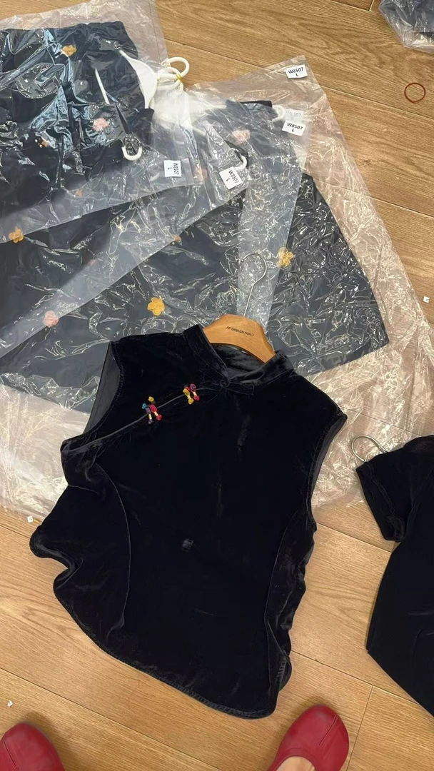 【三顺服饰】｛国风背心｝高货丝绒