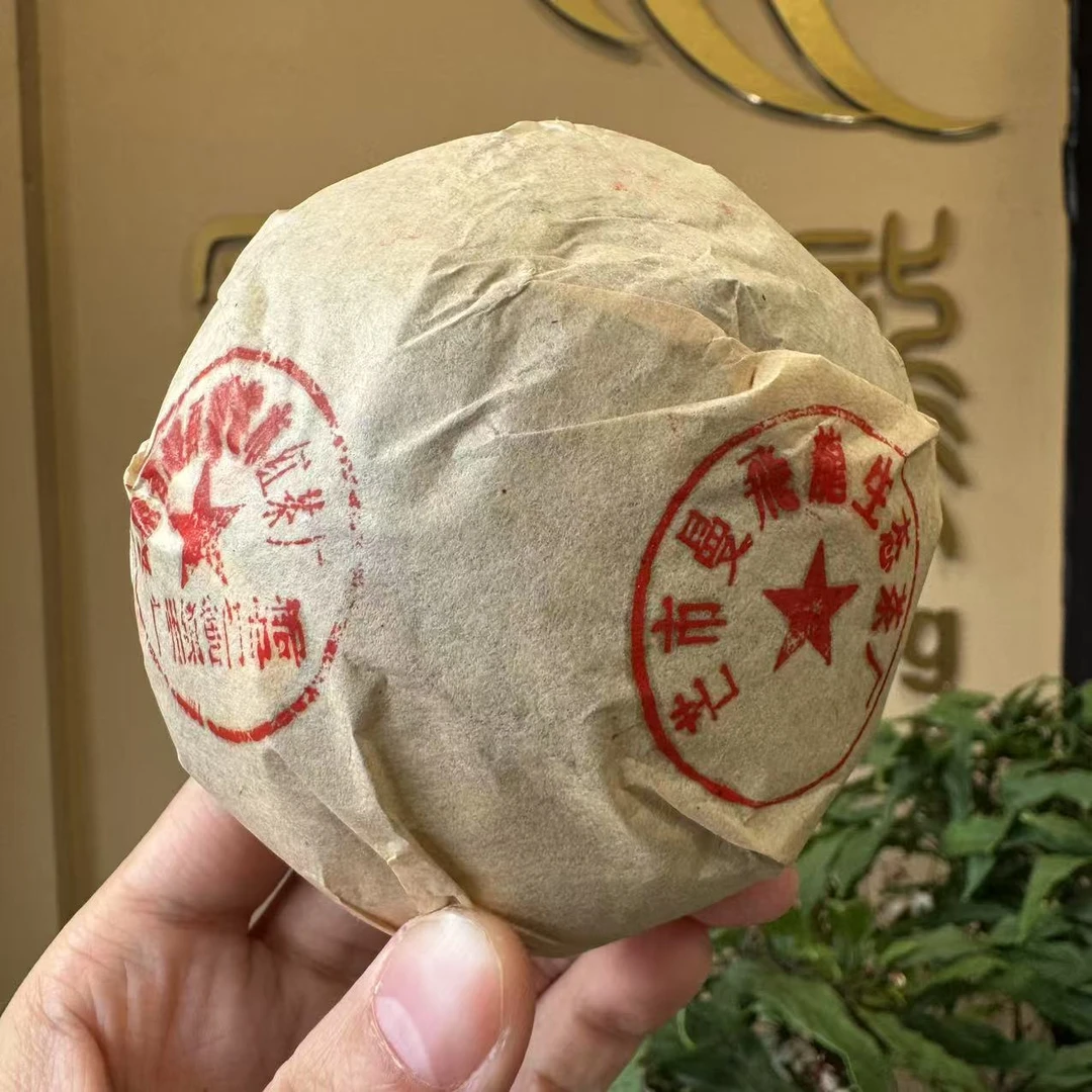 1993年曼飞龙公章铁沱生茶200g 配茶样