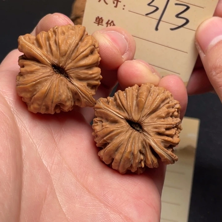 文玩核桃把件四座楼37尺全品白茬313