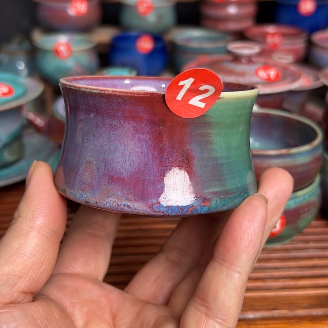 手工制作钧窑茶器