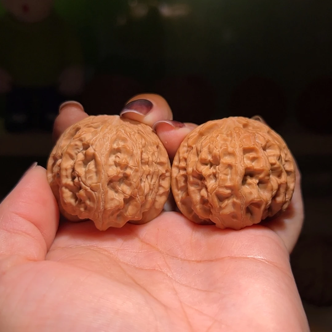 开***心吊坠文玩核桃苹果园39