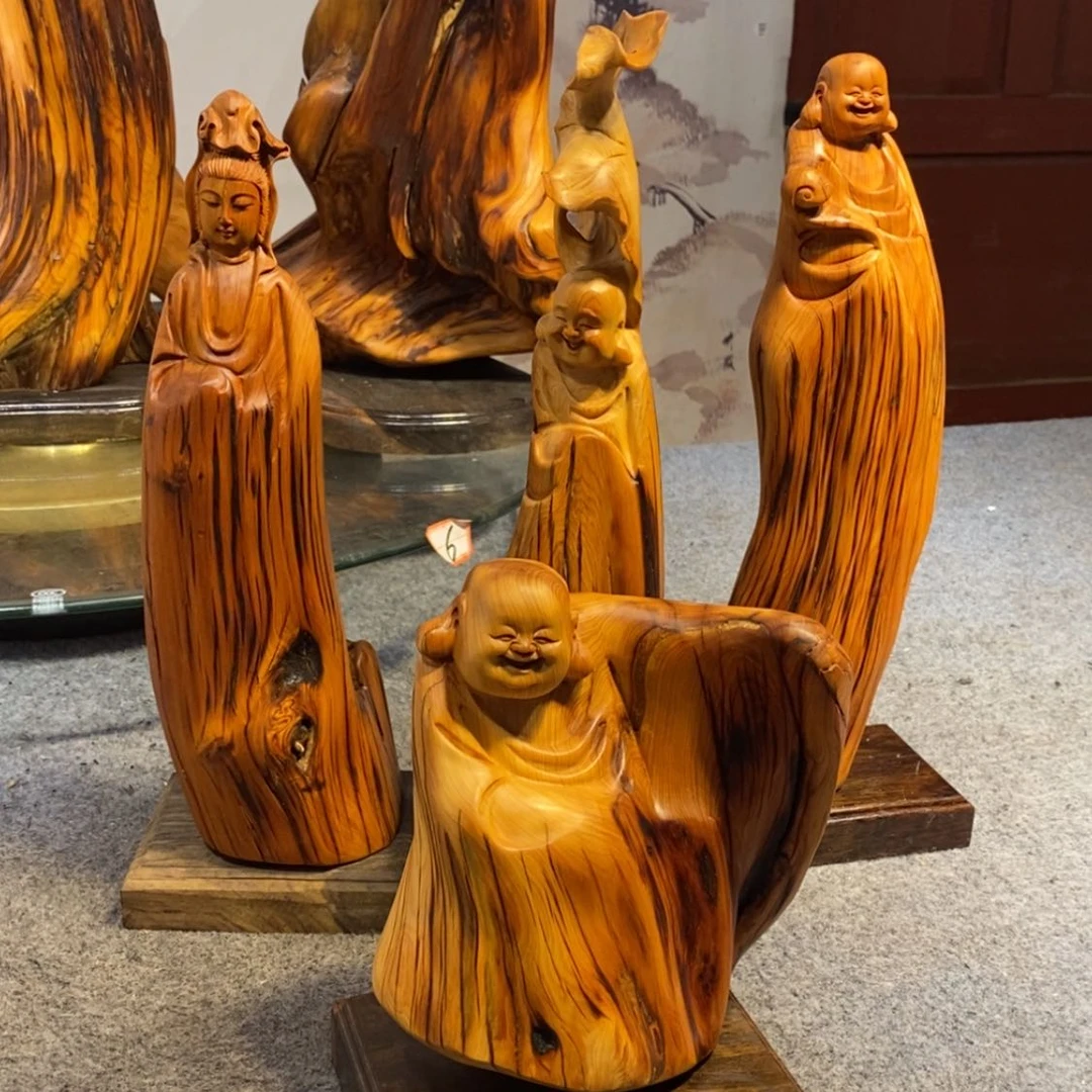 【闪购商品】柏木（崖柏）木雕工艺品摆件