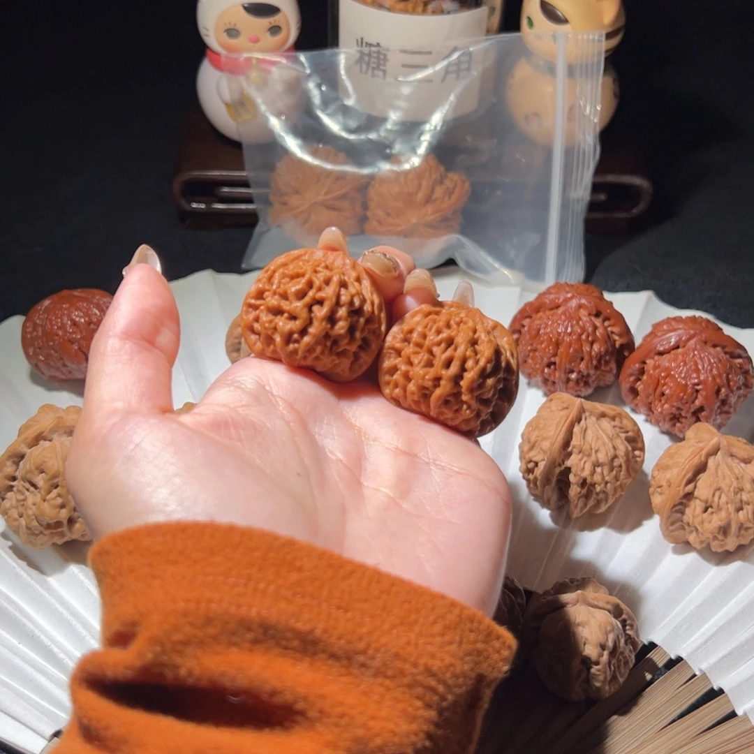 沐***馆文玩核桃吊坠33+秦闷