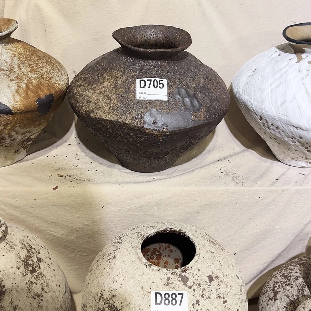 瓶D705高25.5口9陶瓷花瓶无孔