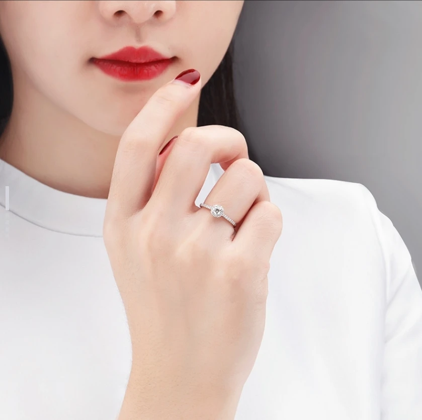 私人定制  圆包女戒0.5ct
