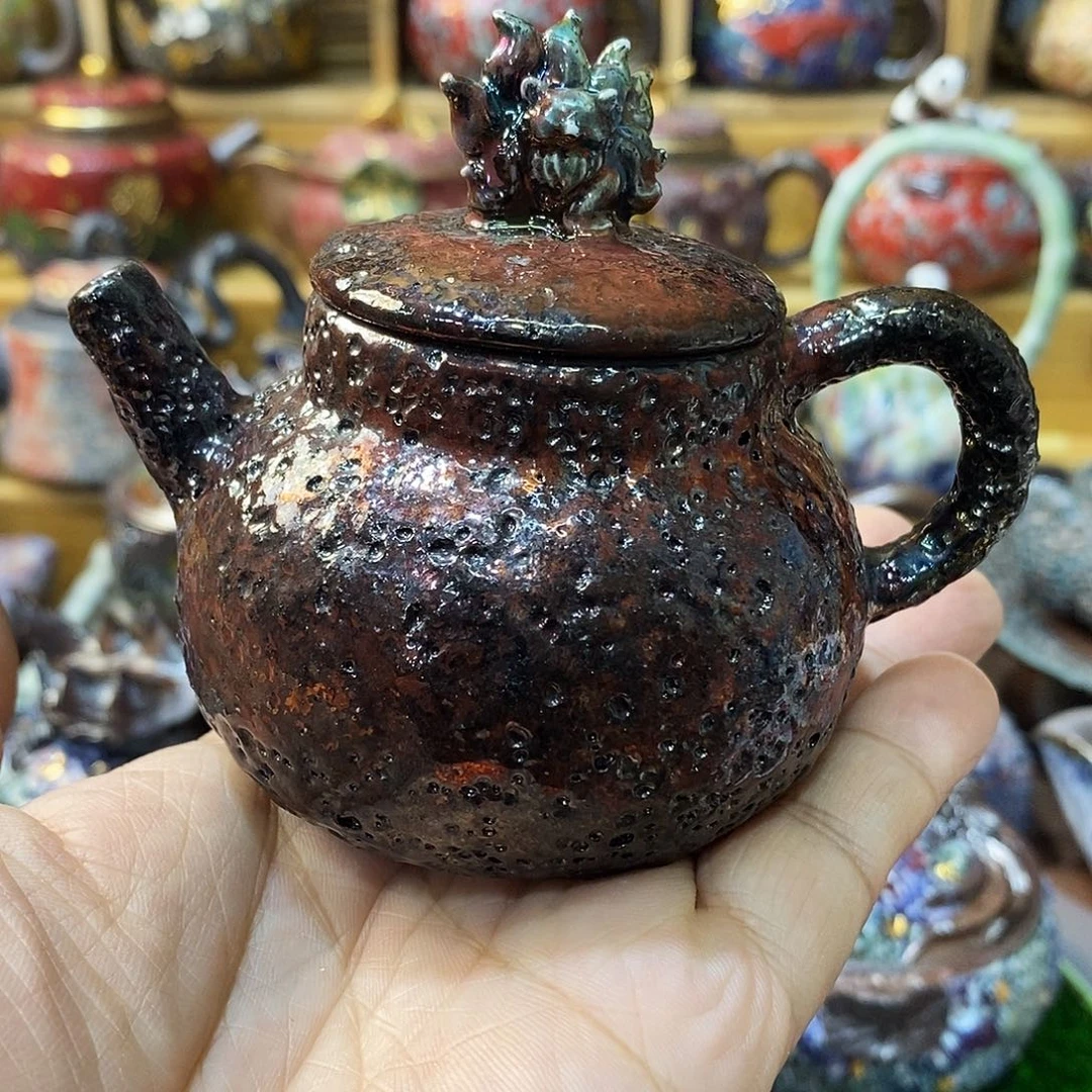 粗陶志野柴烧茶器