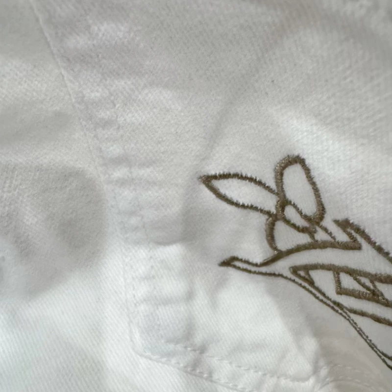 口袋老花2025百搭时尚潮流设计牛仔短裤BU415