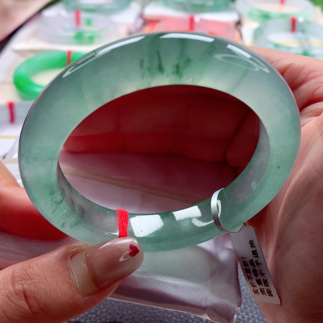 翡翠手镯未镶嵌师妹冰钢纯洁绿野仙踪（12号）