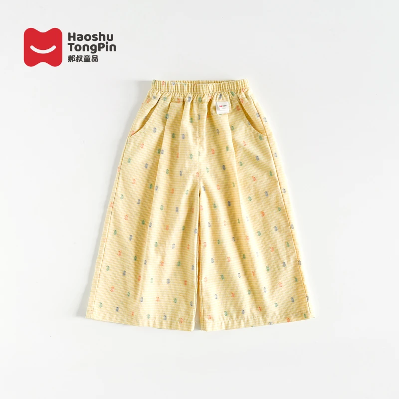 现货【百分百棉】郝叔童品夏季限定洋气新款2025女童棉布裤HZ52171