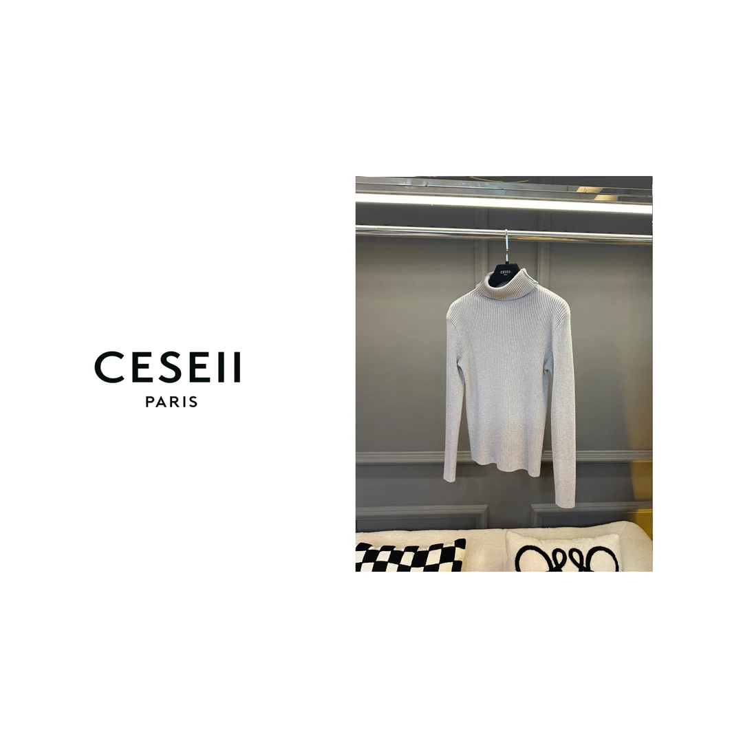 【25XJ925】CESEI I高弹显瘦百搭针织高领打底中衫