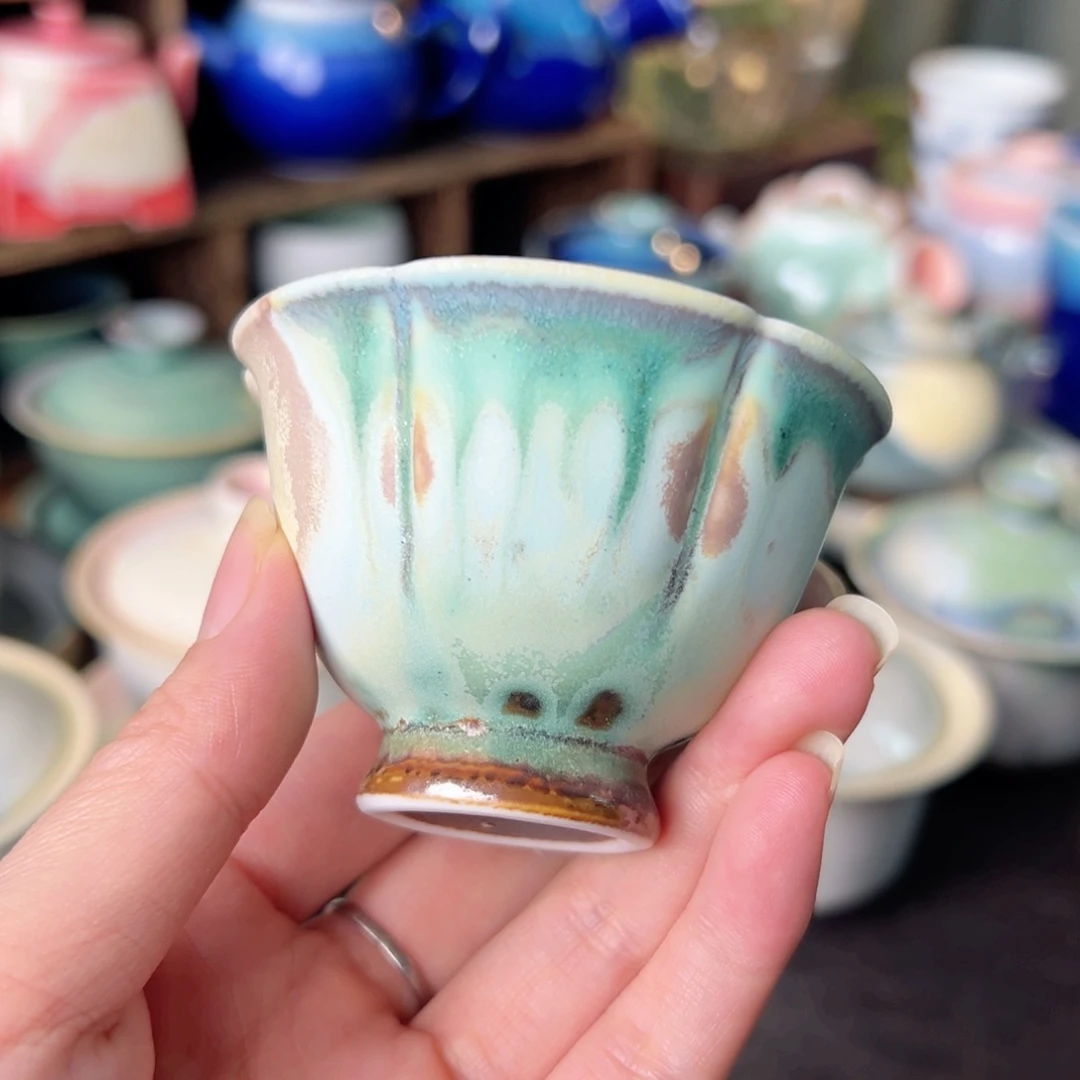 杯纯手工制作柴烧工艺