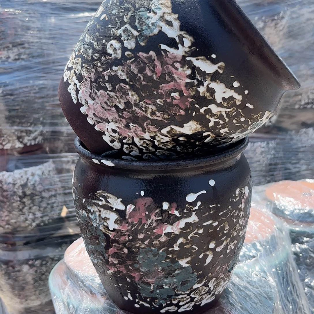 油画两个口径20高度20