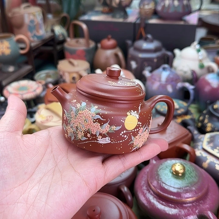 紫砂茶壶桂花德钟