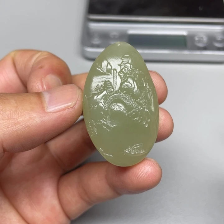 和田玉吊坠(不含链)未镶嵌梦**方