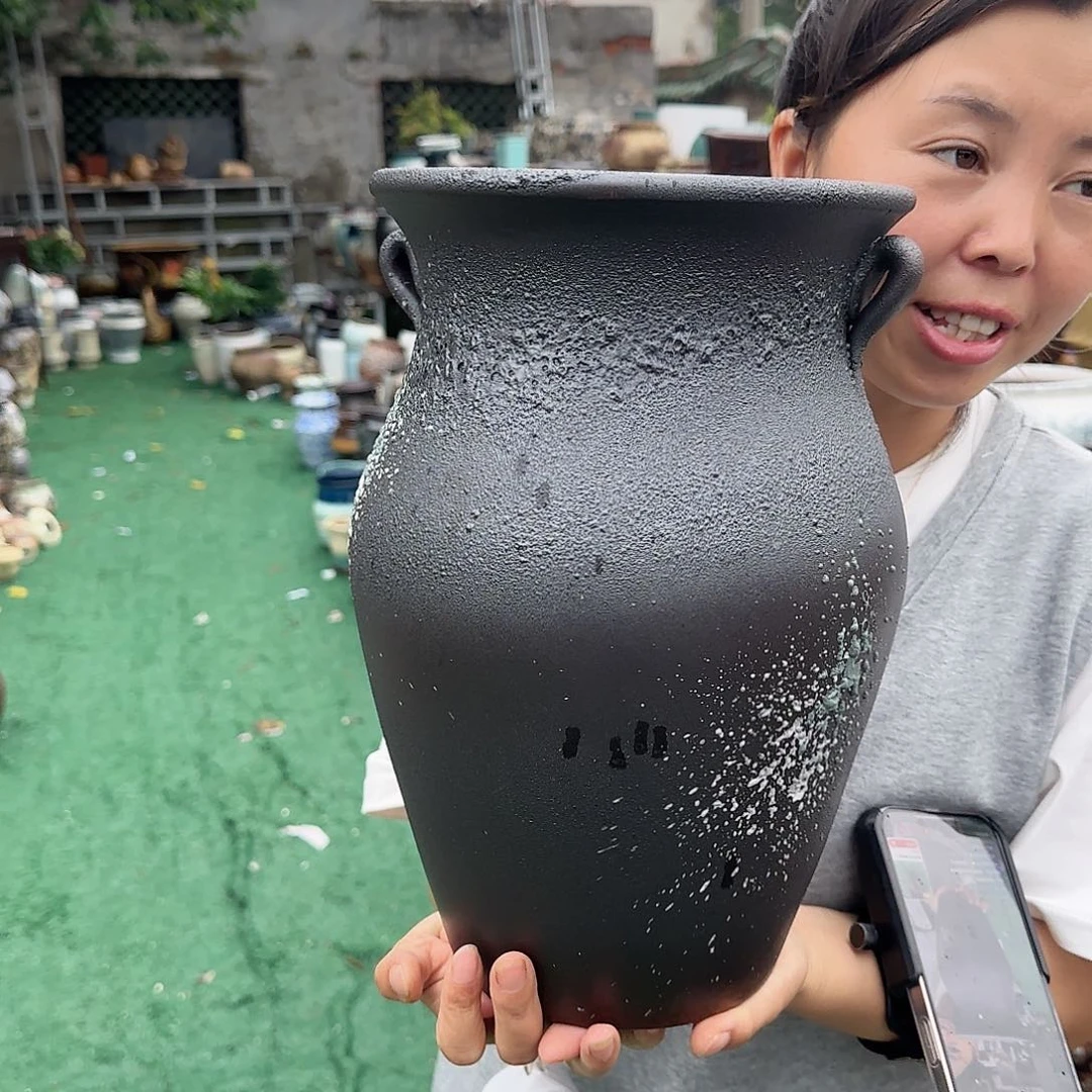 紫砂花盆王嫂花盆0615-822高32口20