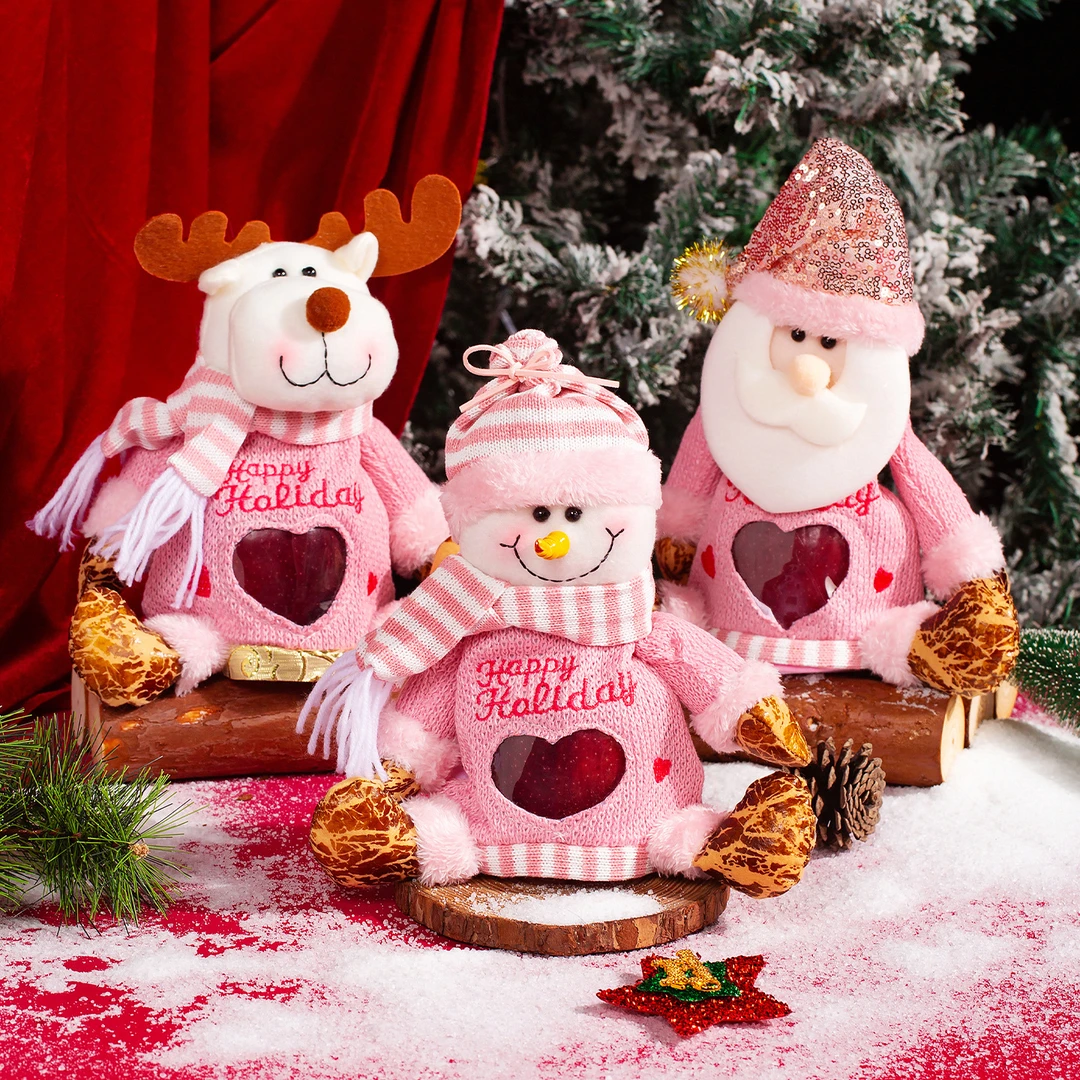 圣诞节苹果盒高颜值平安夜可爱苹果袋送朋友惊喜礼物儿童糖果罐子