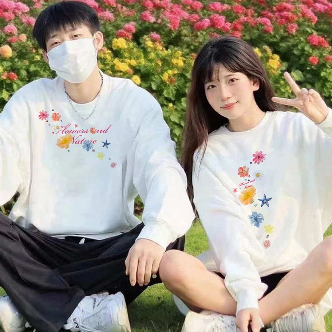 2025秋冬新款小众设计感情侣装不撞衫加大码情侣小众休闲百搭卫衣