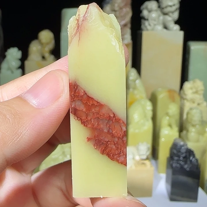 青田石青田石红花冻