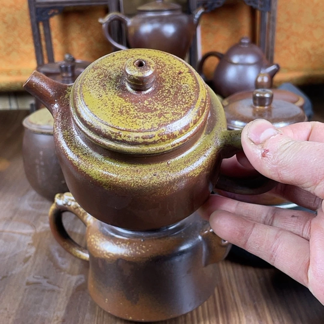 【闪购商品】零***家柴烧茶壶容量200毫升左右微瑕