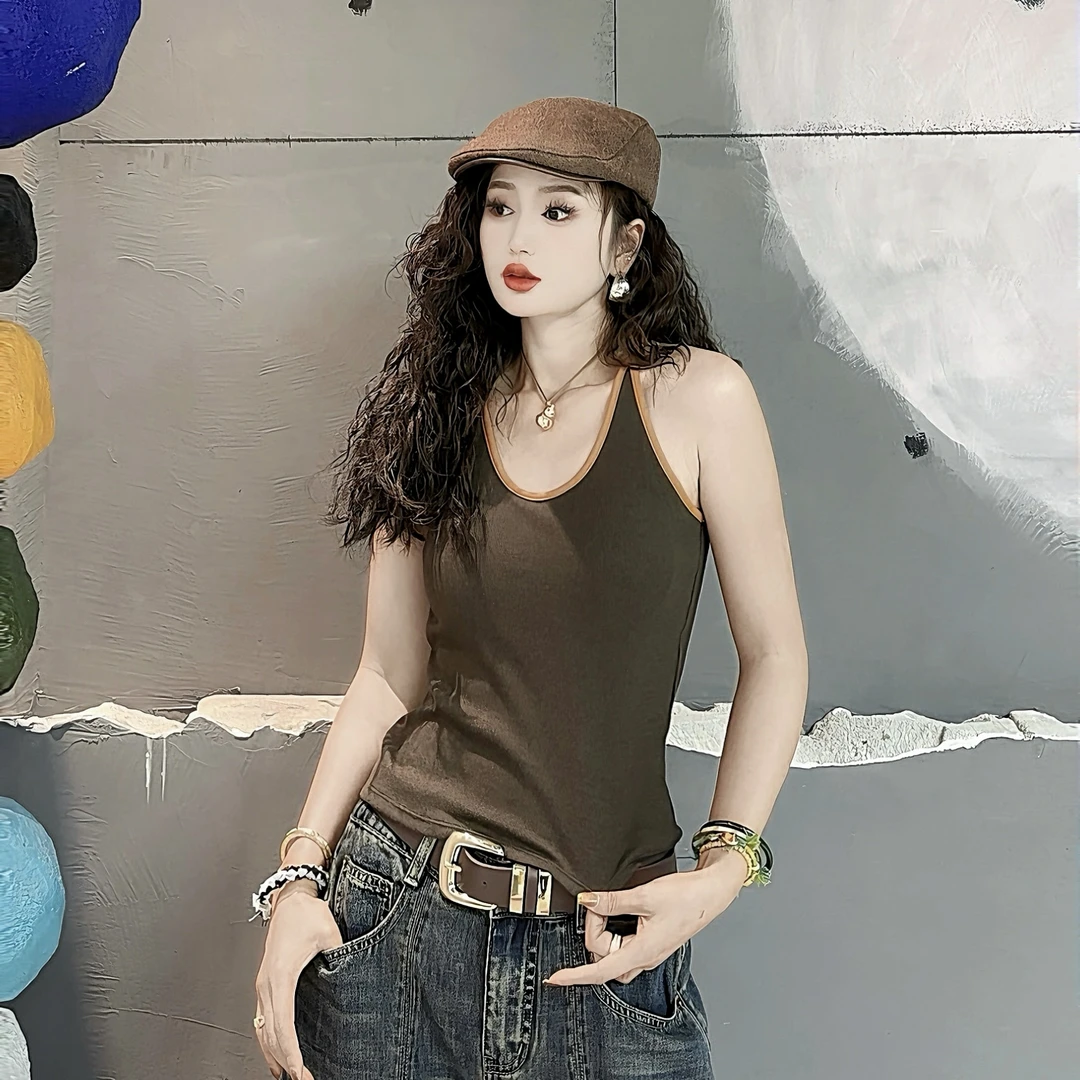 亿火25防震瑜伽服背心女一体式修身显瘦训练内衣外穿健身长款2703