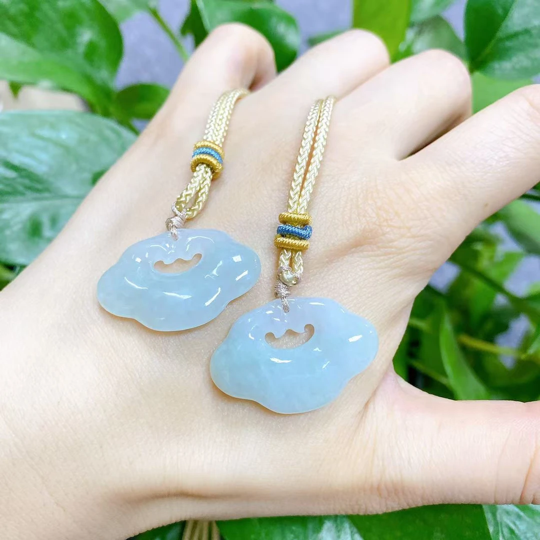 2408111559 ZS 翡翠祥云如意吊坠 608038（多样性发其一）