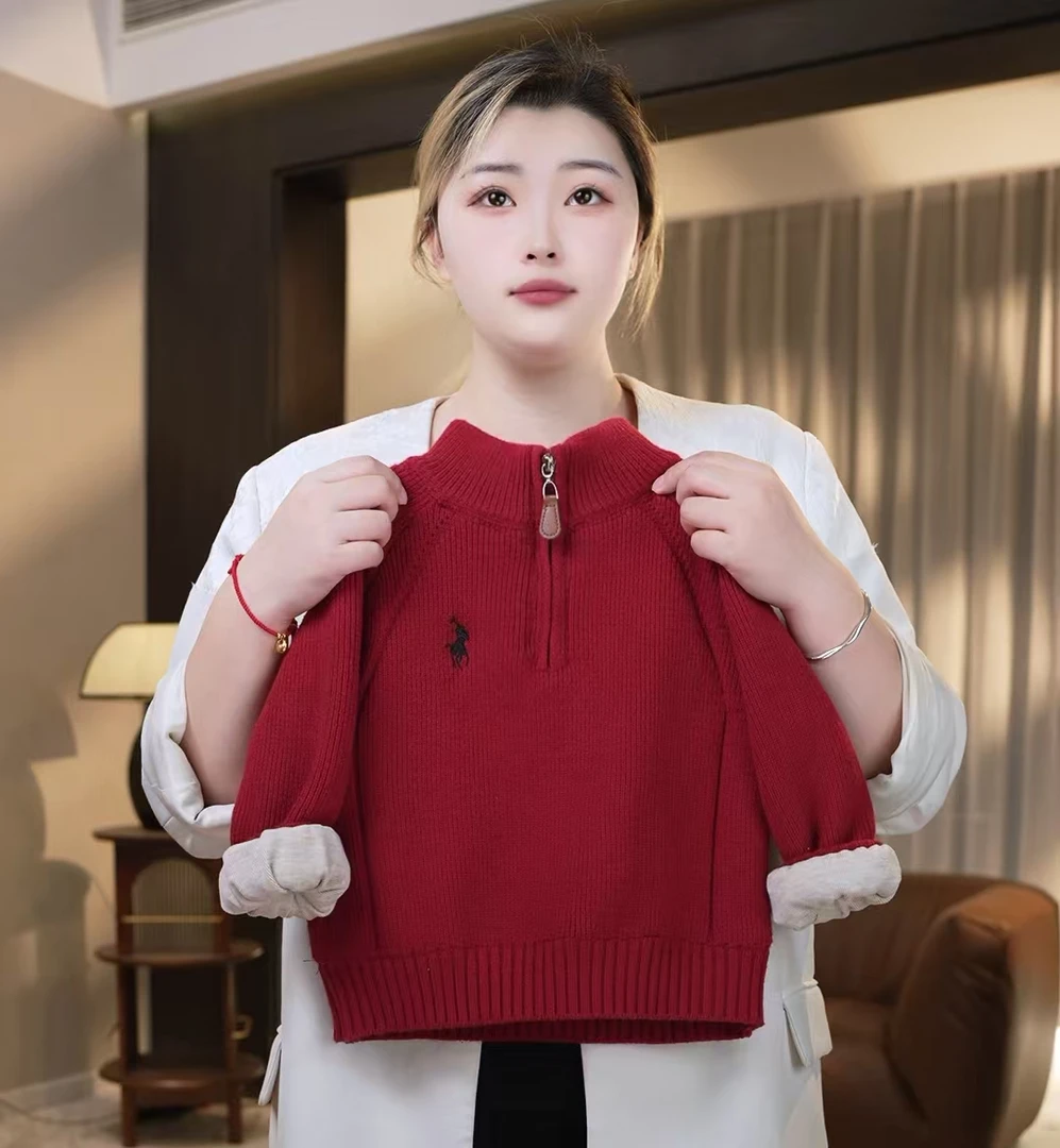 2024年秋冬季新年儿童毛衣打底宽松纯色高领毛衣 30372升级版 新