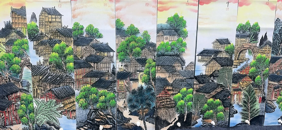 【慕胜】精品八条屏装饰画通用链接