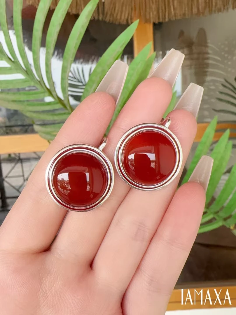 足银银制品 Tamaxa纯银耳环