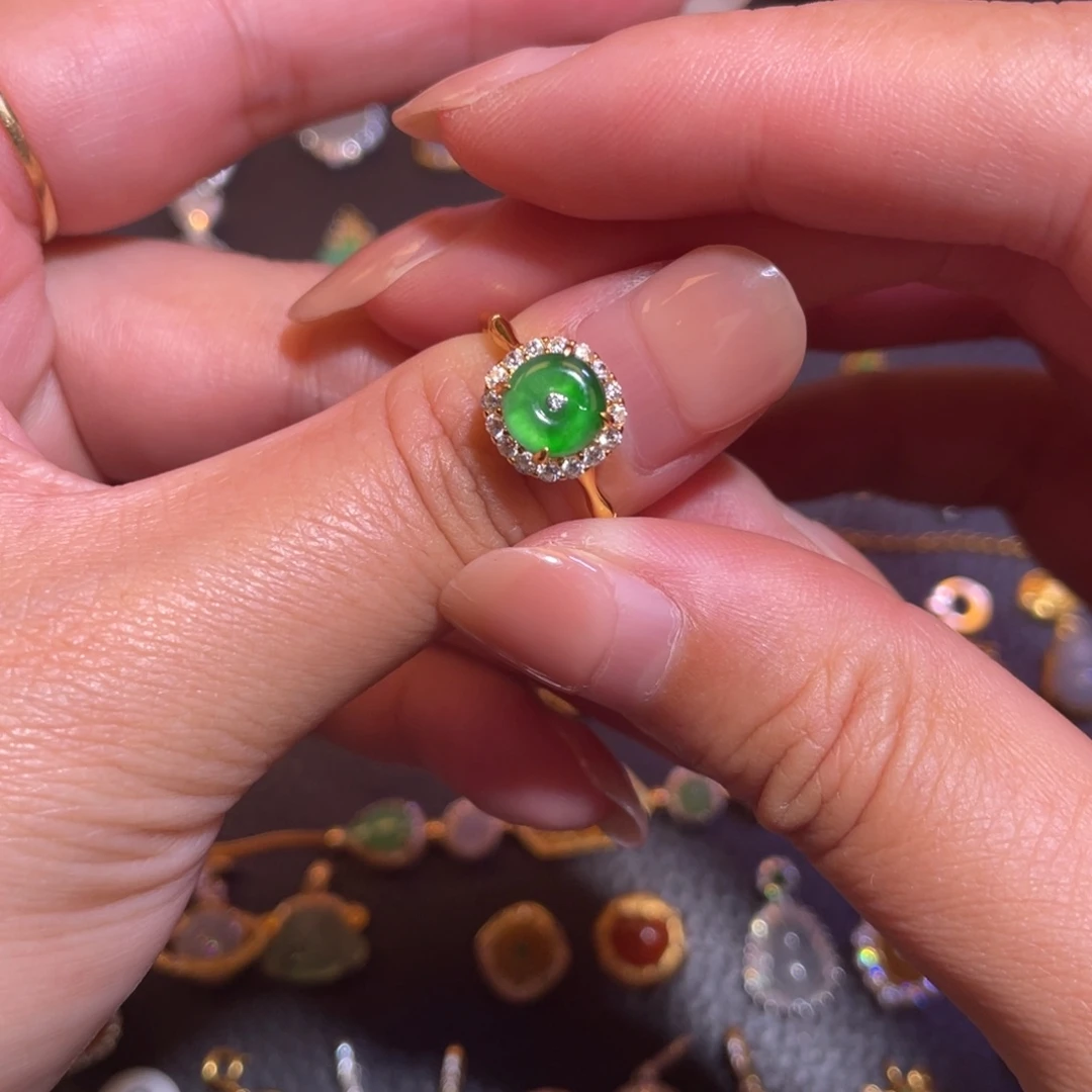 翡翠银S925镶嵌颈饰