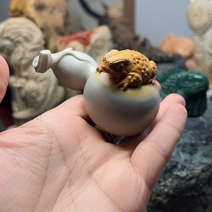 东北石松花石摆件