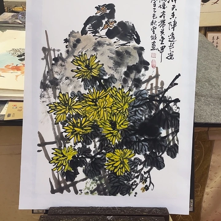 国画张圣敏先生纯手绘作品