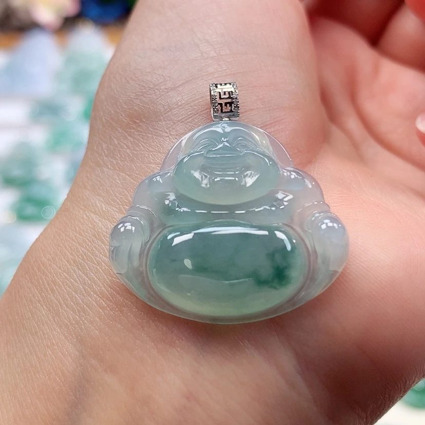 【闪购商品】翡翠18K金镶嵌吊坠(赠链)