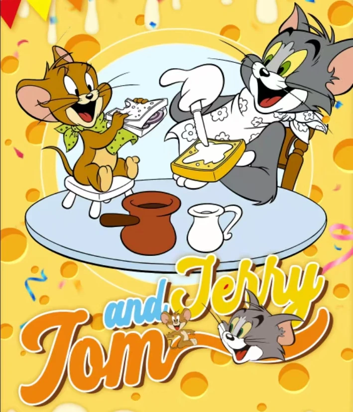 童心文创 猫和老鼠复古撕撕乐收藏卡牌  国卡二创