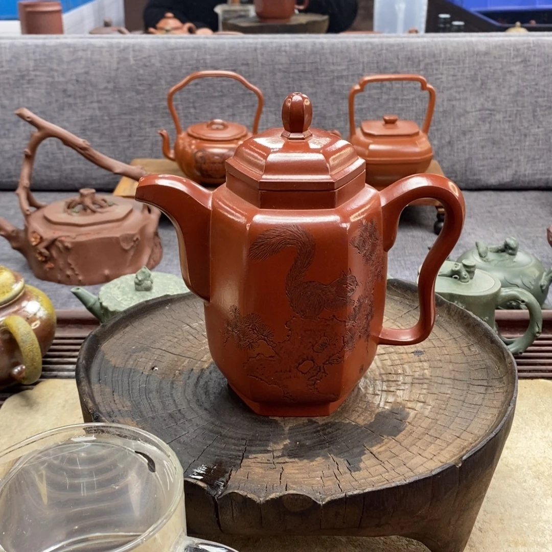 紫砂茶壶宜兴紫砂400容量艺术
