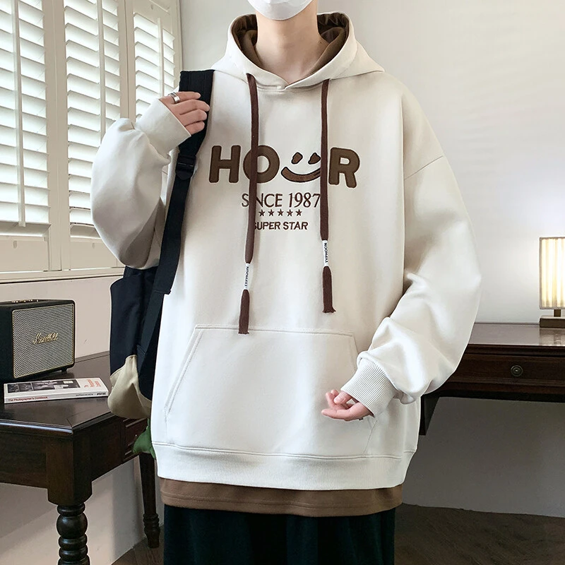 新款青少年时尚连帽卫衣学生潮流休闲 351