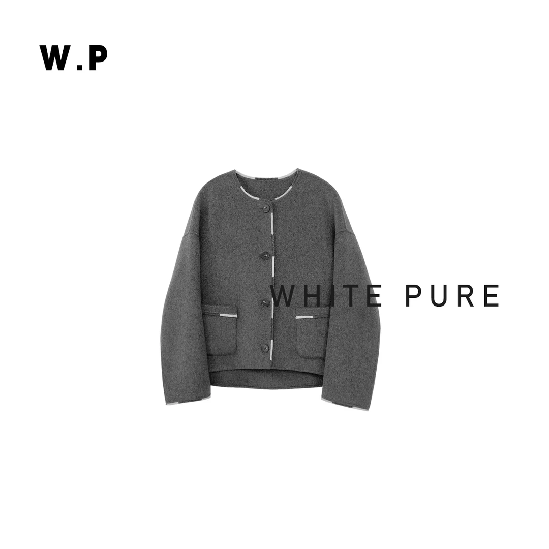 【温婉乐章】秋冬新品圆领女士羊绒大衣‘W.P662502’