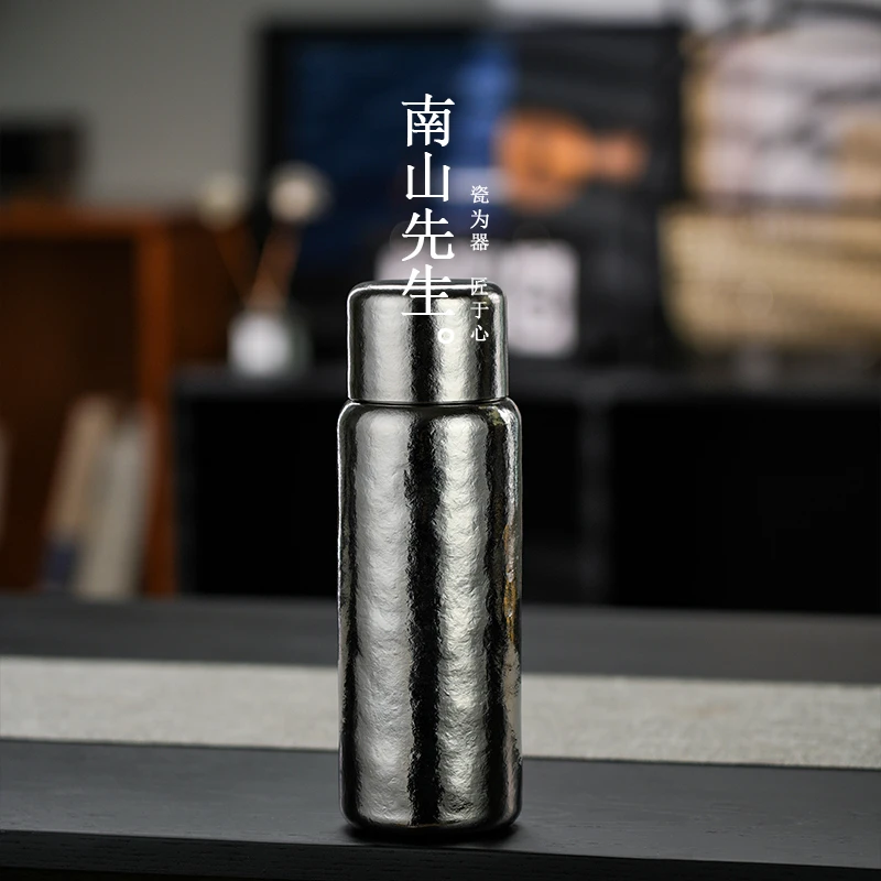 南山先生 卓越保温杯 纯钛材质家用高档质感水杯便携保温杯具