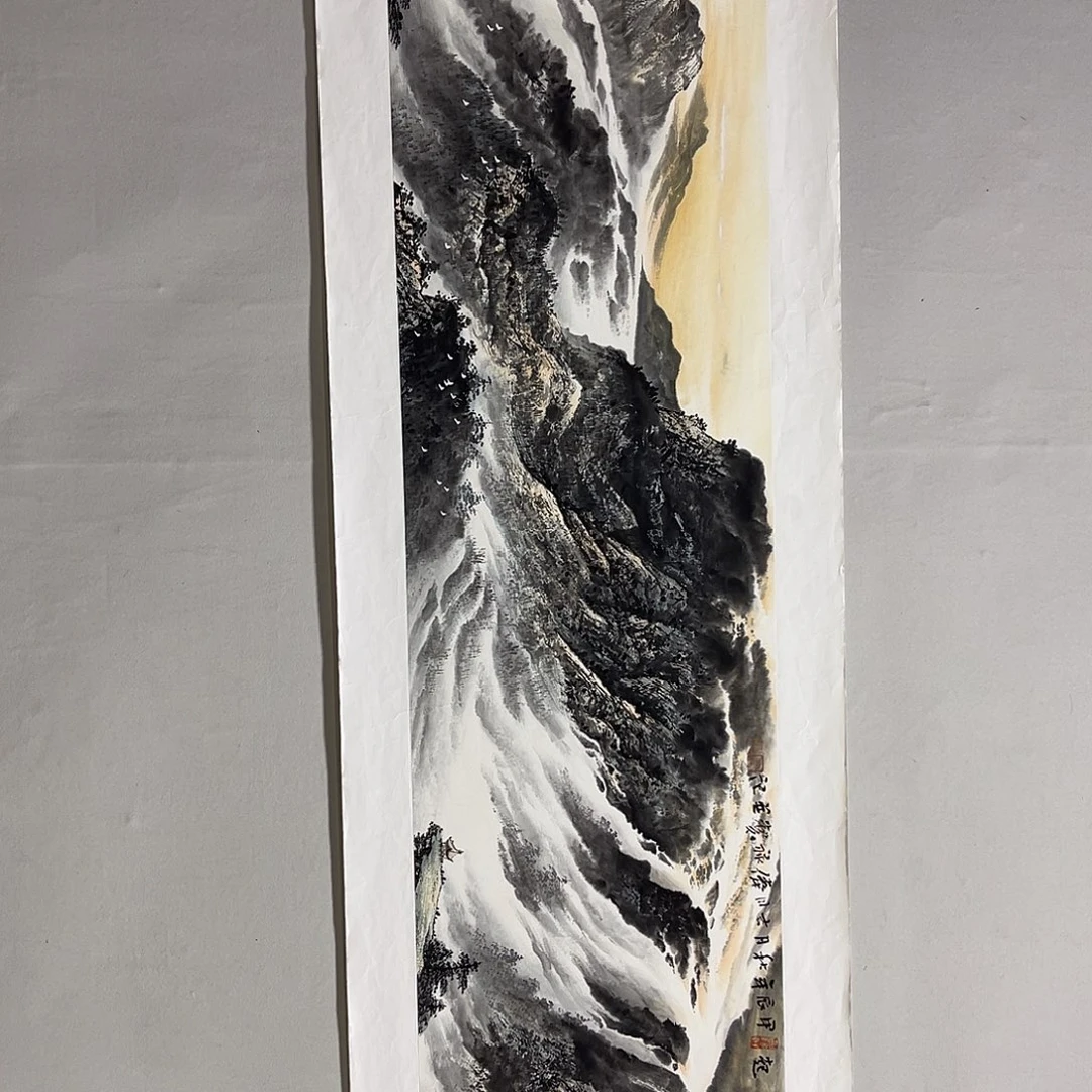 国画黎俸禄140/35水墨山水